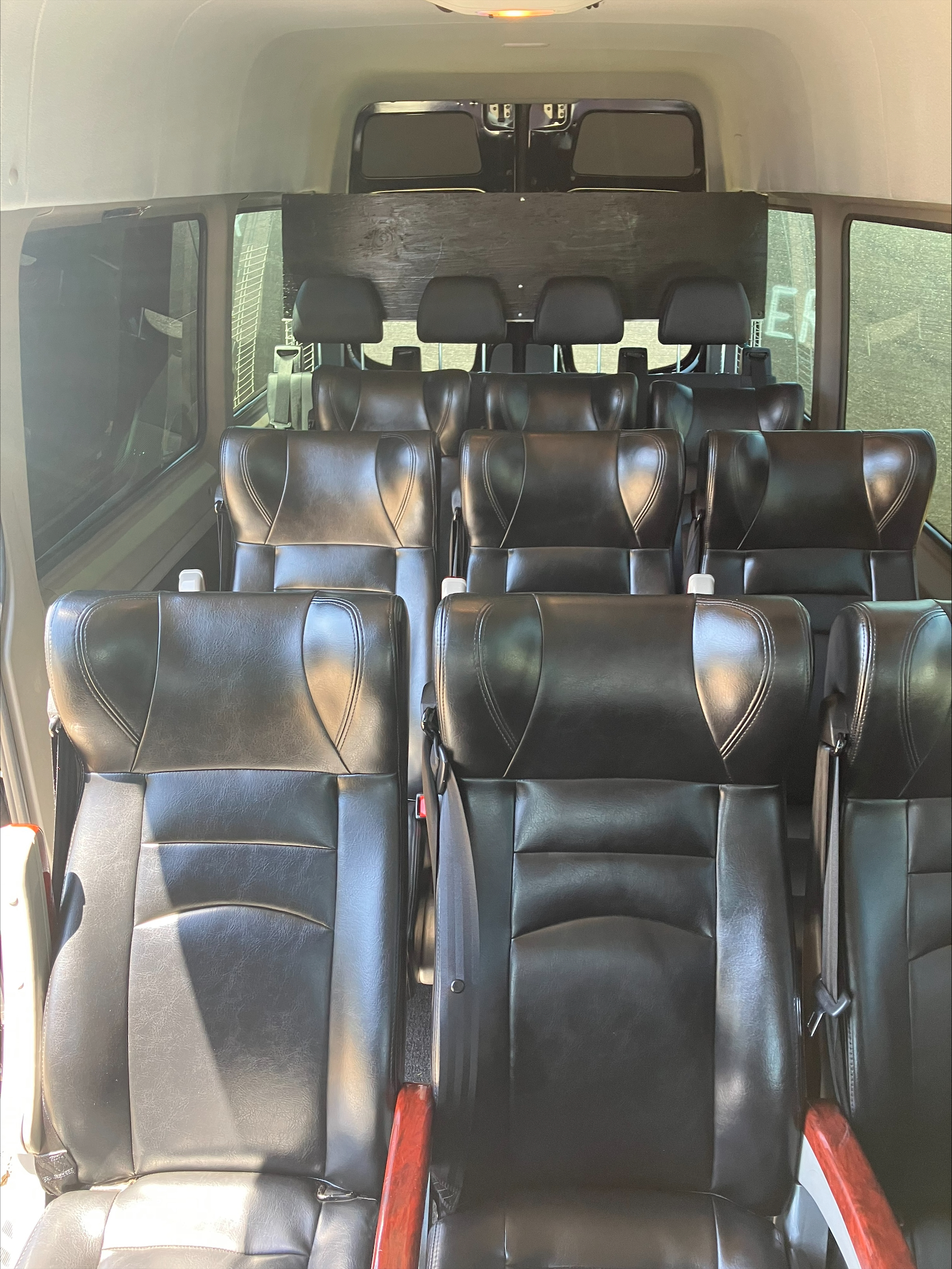 Mercedes-Benz Sprinter Passenger luxury van service in Bakersfield with spacious seating for group travel, airport transfers, weddings, and corporate events.