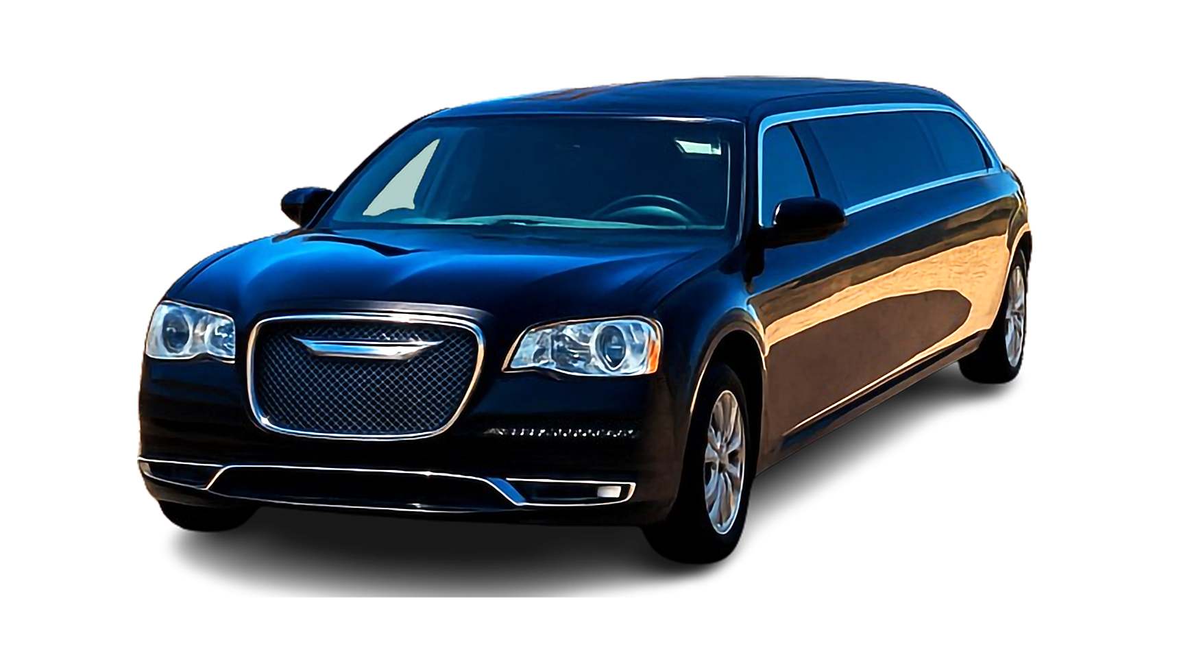 Chrysler Black Stretch Limousine luxury limo service in Bakersfield