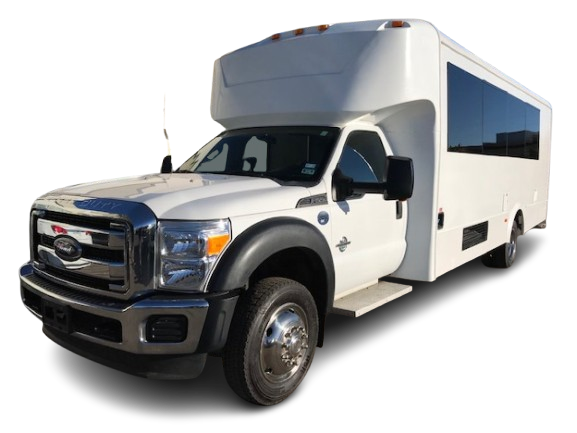 Ford F550 Party Bus luxury transportation service in Bakersfield, ideal for parties, proms, weddings, corporate events, and group outings.