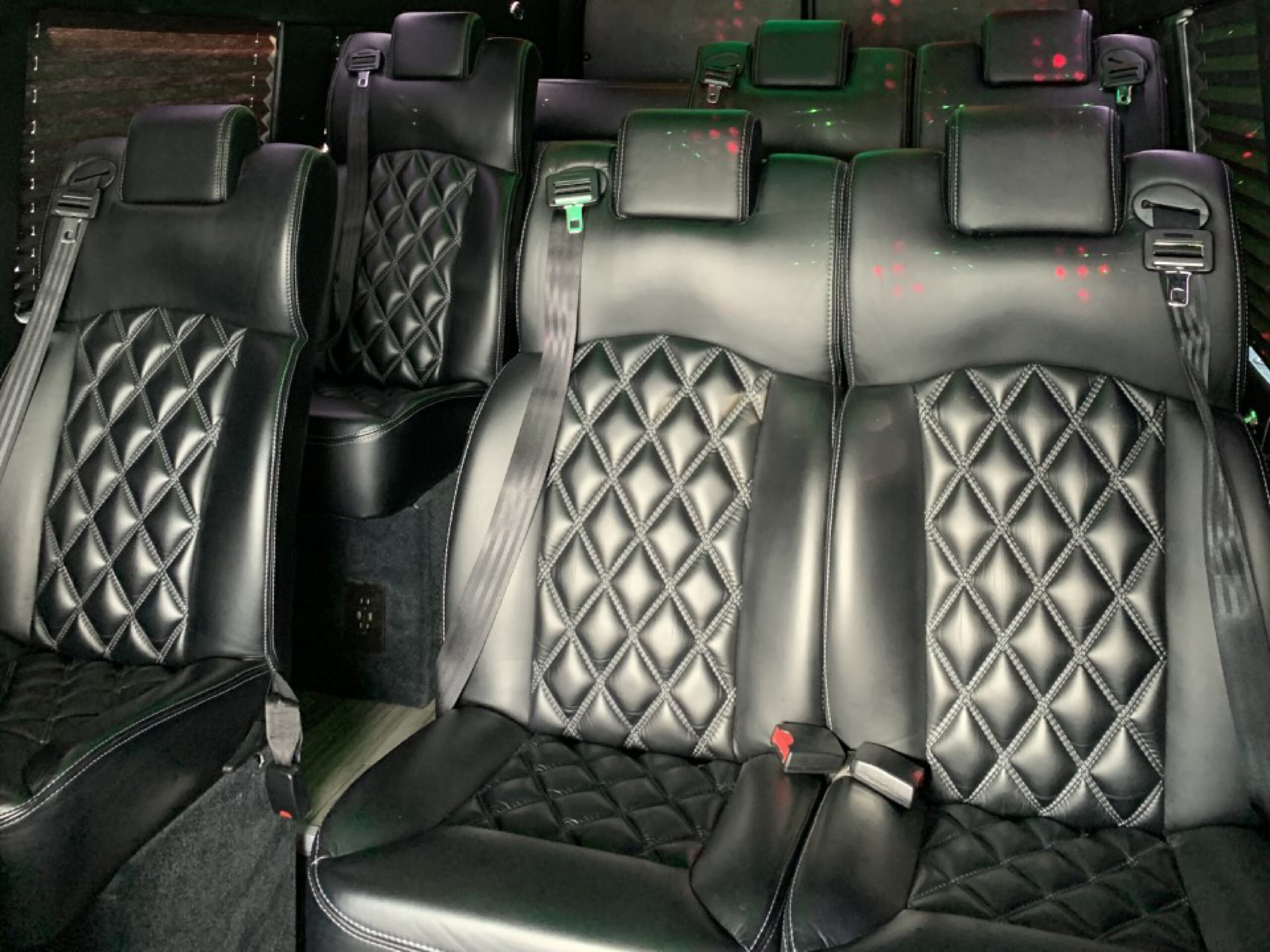 Ford Transit Van premium limo and shuttle service in Bakersfield